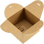 SINJEUN 50 PCS 4.7 x 4.7 x 3.5 Inch Brown Gift Boxes with Lid, Kraft Gift Wrap Box with 50 Ribbon, Decorative Empty Gift Box Craft Paper Boxes for Bridesmaid Proposal, Birthday Party, Wedding - Image 4