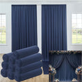 50ftx12ft Navy Blue Backdrop Curtain for Wedding Party 10 Panel 5×12FT Tall by LeegleriTableSkirt