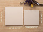 Large Photo Album Self Adhesive 4x6 8x10 10x12 13"x12.8" Magnetic Scrapbook 12.6"x11" 60 Sticky Pages Linen Cover Beige DIY Photo Album with A Metallic Pen and DIY Stickers - Image 5