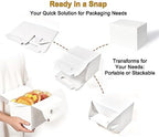 Happyhiram 40 Pack White Large Welcome Gable Boxes for Wedding, 9x6x6 Inch - Image 6