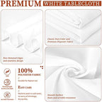 Showgeous 60x126 Inch White Rectangle Tablecloth 10 Pack Fit 7FT Table - Image 4
