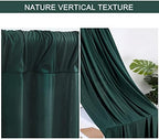 20x10ft Hunter Green Backdrop Curtain for Wedding Parties Wrinkle Free Fabric Dark Green Drapes Backdrop Decoration for Baby Shower Birthday Photography Decoration 4 Panels, 5ft x 10ft - Image 5