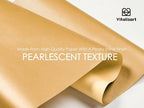 Vitalizart Gold Wrapping Paper Set 30" Pearly-Lustre Ribbons & Gift Tags - Image 5
