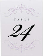 Classic Flourish Table Numbers, Lavender, 1-55 - Image 4