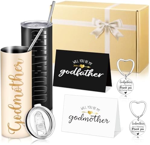 Mimorou 7 Pcs Godparents Proposal Gift Set Will You Be My Godparents by Mimorou