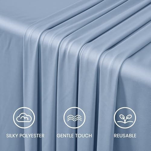 50FTx12FT Dusty Blue Backdrop Curtains for Weddings, Birthdays and Photos - Image 4