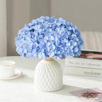 65Pcs Blue Hydrangea Artificial Flowers Bulk for Home Decor - Image 5