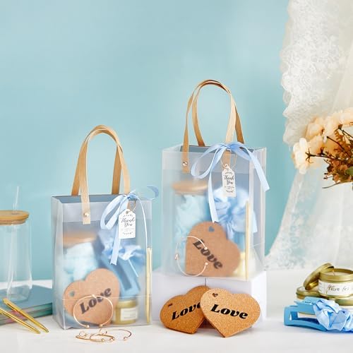 46Pcs Baby Shower Prizes for Game Winners Gifts Wedding Bridal Shower Gifts Including Glass Cans Notebooks Soy Candles Hair Clips for Baby Shower Wedding Bridal Shower Game Prizes (Blue, 4 Sets) - Image 2