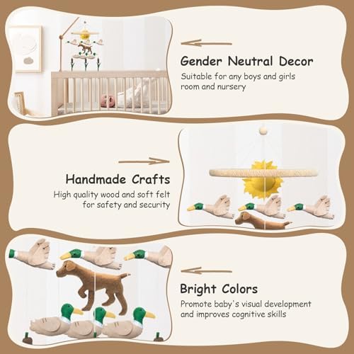Baby Mobile for Crib Mallard Duck Baby Crib Mobile for Boys Girls - Image 4