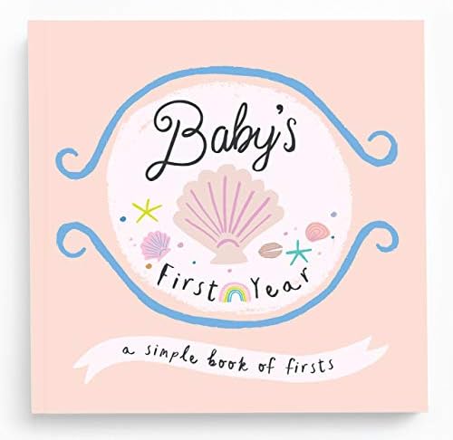 Lucy Darling Little Beach Babe Baby Memory Book – First 5 Years Journal & Photo Album, Baby Girl Keepsake, Unique Scrapbook Album, Mom Gift by LucyDarling