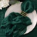 Cheesecloth Napkins Emerald Green Cloth Napkins Bulk,Set of 50 by Jimtx