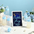 Roowest Bottle Chug Baby Shower Games Favors, Blue, Moon Star - Image 4