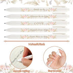 Fulmoon 75 Pcs Bridal Shower Pens Bulk Wedding Pens Favors Bachelorette Engagement Party Gifts Baby Shower Pen Prizes Souvenirs Bag Supplies for Guest Game Office School (Elegant Color,Boho) - Image 2