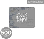 Personalized 4" x 5" Rectangle Rounded Corners Labels / 500 Fully Custom Image Stickers/Rolled Small Business Craft Labels/DIY Upload Your Own Design/Made in The USA - Image 2