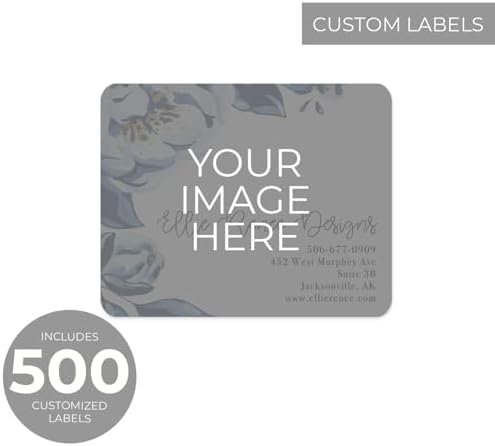 Personalized 4" x 5" Rectangle Rounded Corners Labels / 500 Fully Custom Image Stickers/Rolled Small Business Craft Labels/DIY Upload Your Own Design/Made in The USA - Image 2