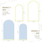 Toolterritary Metal Arch Backdrop Stand and Cover Set, 8FT, 6.6FT Party Backdrop, Easy to Assemble, Backdrop Stand for Parties, Birthday, Baby Shower - Image 2
