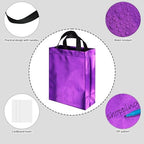 BLEWINDZ 100 Medium Reusable Gift Bags with Handles - Ideal Party Favors & Shopping Bags (10 Colors) - Image 6