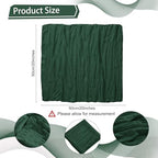 LZY 120 Pack Gauze Cheesecloth Napkins 20x20 Inch Dinner Cloth Napkins, Soft Boho Table Napkins Rustic Wrinkled Cheese Cloth Napkins Bulk for Wedding Party Baby Shower Event Decor (Emerald Green) - Image 2