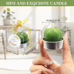 36 Pcs Succulent Candles Party Favors, Mini Cactus Tealight Candles Bulk - Image 2
