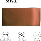 Brown Chair Sashes 50 Pack, Chocolate Satin Chairs Bows Ribbons for Party Wedding, Universal Ties Knots for Folding Chairs Decor - Image 6
