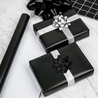 RUSPEPA Black Wrapping Paper Solid Color for Wedding, Birthday, Shower, Congrats, and Holiday - 30 inches x 100feet - Image 3