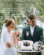 Audio Guest Book Wedding Phone, Retro Audio Guestbook (White) - Image 4
