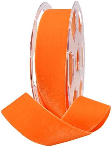Morex Ribbon Nylvalour Swiss Velvet Ribbon, Apricot 01240/10-683 1.5" x 11 Yd, Aprilcot by MorexRibbon