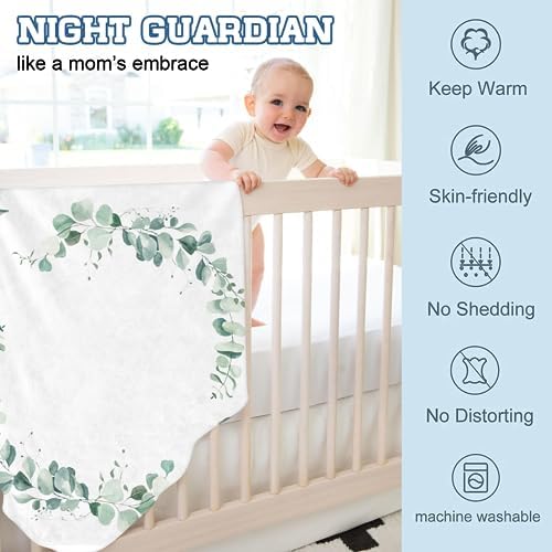 Personalized Baby Milestone Blanket for Boys Girls Baby Month Blanket- First Year Calendar Monthly Growth Chart - Green Print Halloween Birthday Gifts for Infant Todder(FixedSize) - Image 6