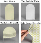 Yellow Honeycomb Arch Backdrop Cover 5FT Hexagon Beehive Stretchy Spandex Arch Stand Cover for Birthday Baby Shower Ceremony Wedding Party Decoration (Only Cover) - Image 3