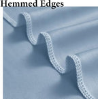 10ftx10ft Wrinkle Free Dusty Blue Backdrop Curtains for Parties, Silky Polyester Photo Backdrop Drapes 2 Panels 5x10ft Back Drop Cloth for Wedding Birthday Baby Shower Photography Background - Image 3