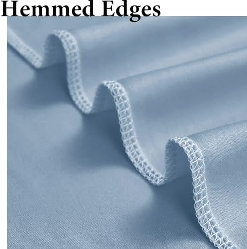 50ftx10ft Wrinkle Free Dusty Blue Backdrop Curtains for Parties, Silky Polyester Photo Backdrop Drapes 10 Panels 5x10ft Back Drop Cloth for Wedding Birthday Baby Shower Photography Background - Image 4