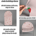 A Berry Sweet Baby is On The Way Arch Backdrop Cover Pink Strawberry Birthday Party Decorations Arch Stand Covers Baby Shower Fiesta Parties(3.3x6.5ft Cover,3892) - Image 5
