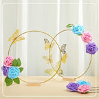 Vercraft 12 Set Butterfly Hoop Centerpieces,Blue, Purple, Pink,Round - Image 6