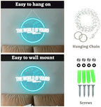 The World Is Yours Neon Sign Carved Planet The World Is Yours LED Signs for Wall Decor Neon Lights for Bedroom Classroom Man Cave Game Room Birthday Cristmas Gifts for Friends Lover - Image 5