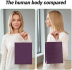 bagmad 100 Pack 8x4.75x10 Inch Plain Medium Paper Bags with Handles Bulk, Kraft Craft Gift Bags, Grocery Shopping Retail Birthday Party Favors Wedding Sacks (Purple) - Image 7