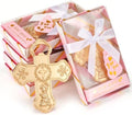 Wesiti 24 Pcs Pink Baptism Favors for Guests Praying Cross Bottle Openers Gender Reveal Boys Girls Souvenirs for Baptism Baby Shower Christening First Communion Party by Unteilti
