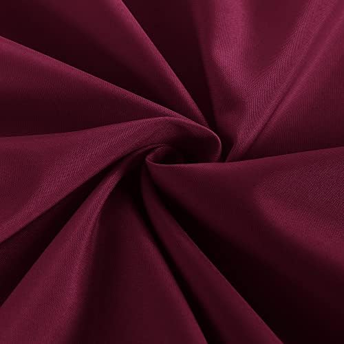 Obstal 2 Pack Fitted Table Covers for 6 Foot Tables - Water Resistant Washable Fabric Polyester Rectangle Table Cover Protector for Wedding, Banquet and Trade Shows, 72L x 30W x 30H Inches, Burgundy - Image 6