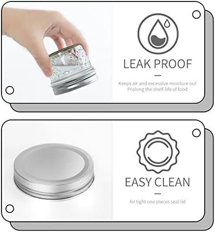 VERONES 40 PACK Mason Jars, 4 OZ Jelly Jars With One Piece Regular Lids - Image 3