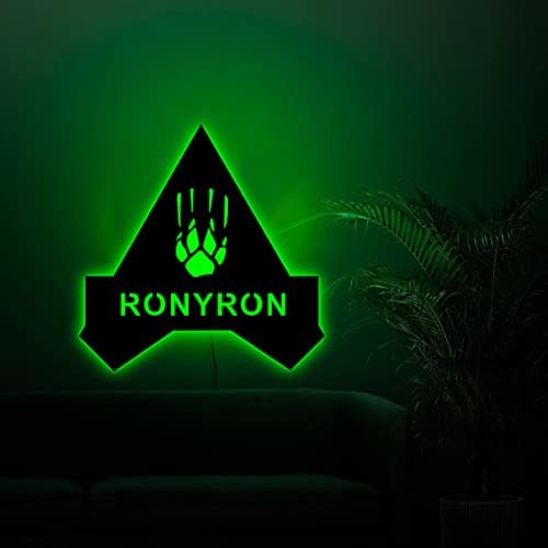 Custom Gamer Tag Neon Sign, Apex, Wood, 30cm, Art Deco - Image 5