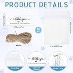Pickmesh 50 Sets Baby Shower Gifts for Guest, Acrylic Shot Glasses with Thank You Tag Organza Bag Twine, Boy Girl Gender Reveal Party Favors for Guest Baby Shower Return Gift (it's a Boy, Blue) - Image 3
