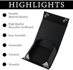 iloMAOZX Black Gift Box, 9x9x4 Inch Gift Boxes for Presents & Packaging - Image 4