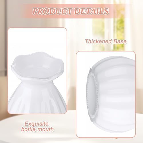 30 Pieces 3.5 Inch Glass Bud Vase Mini, White - Image 5