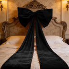 Luxury Giant Velvet Bow Decor Oversized Wall Bow Decorations Bow Decorative for Room Wall Party Birthday Backdrop Baby Shower Decor Front Door Patio Outdoor Wedding Arch - Image 2
