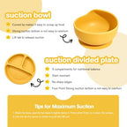 Silicone Baby Feeding Utensils Set for 6+ Months, 17 Pcs, Yellow - Image 6