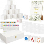 Baby Shower Game 119 Pcs Craft Decorating Set with Cubes Markers by CONGARTENO