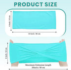 MDS Pack of 125 Spandex Chair Sashes Without Slider Buckles – Aqua Blue - Image 2