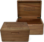 Baby Keepsake Box, Personalized Newborn Memory Box, Acacia Wood by TopObsession