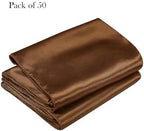 Pack of 50 Satin Brown Chair Sashes Bows 7x108 inches Chairs Ties Chocolate Chair Ribbons for Wedding Party Brithday Halloween Anniversary Ceremony Christmas Events Decor - Brown - Image 3