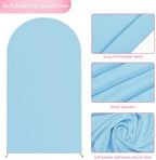 Wokceer 7.2FT Arch Backdrop Stand and Cover Set,Arch with Dusty Blue Cover - Image 4
