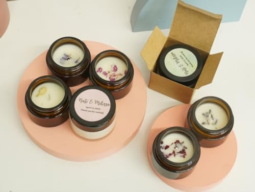 25 Pcs Custom Small Candles Personalized Memorial Gifts for Women Mom Friends Sisters, 1oz Natural Soy Wax Fragrance Scented Jar Candle for Home Bath Yoga, Customized Mothers Day Birthday Gifts - Image 3
